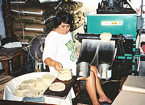 Tortilla factory in El Quelite, Mexico.